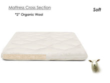 Load image into Gallery viewer, Teddy Organic Wool Mattress Topper - Soft 2 Inch Chemical Free Pure Wool
