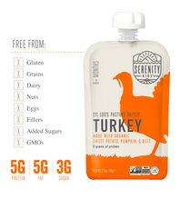 Load image into Gallery viewer, Pasture Raised Turkey with Organic Pumpkin &amp; Beets Baby Food

