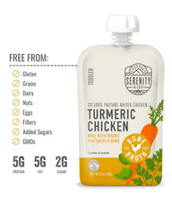 Load image into Gallery viewer, Turmeric Chicken with Bone Broth Baby Food
