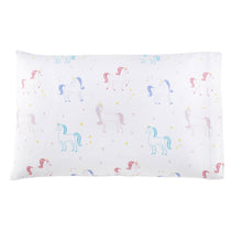 Load image into Gallery viewer, Unicorn 100% Organic Cotton Toddler Pillow Case
