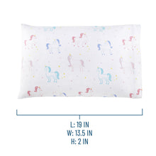 Load image into Gallery viewer, Unicorn 100% Organic Cotton Toddler Pillow Case
