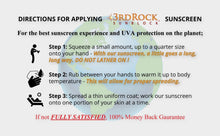 Load image into Gallery viewer, 3rd Rock Sunblock® Sunscreen Lotion - Aromatherapeutic - Zinc Oxide 35 SPF
