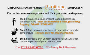 3rd Rock Sunblock® Sunscreen Lotion - Aromatherapeutic - Zinc Oxide 35 SPF
