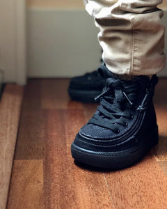 Toddler Black to the Floor Canvas Billy Classic Lace Highs