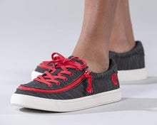 Load image into Gallery viewer, Kids&#39; Black &amp; Red Billy Classic Lace Lows
