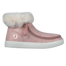 Load image into Gallery viewer, Kids&#39; Blush Shimmer Billy Mid Top Luxes
