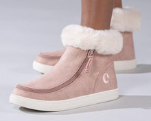 Load image into Gallery viewer, Kids&#39; Blush Shimmer Billy Mid Top Luxes

