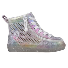 Load image into Gallery viewer, Toddler Rainbow Crackle Billy Classic Lace Highs
