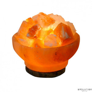 Fire Bowl Crystal Salt Lamp - 6"