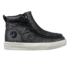 Load image into Gallery viewer, Toddler Black Glitter Billy Classic Lace Highs
