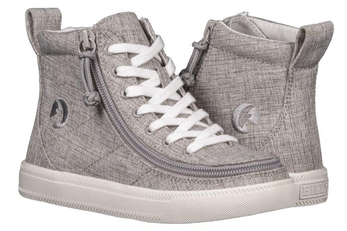 Kids' Grey Jersey Billy Classic Lace Highs