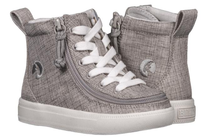 Toddler Grey Jersey Billy Classic Lace Highs