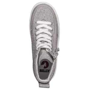 Kids' Grey Jersey Billy Classic Lace Highs