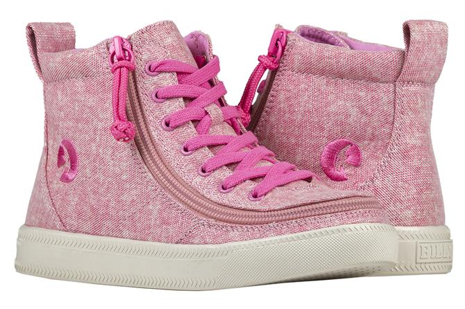 Kids' Heather Pink Billy Classic Lace Highs