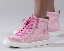 Load image into Gallery viewer, Kids&#39; Heather Pink Billy Classic Lace Highs
