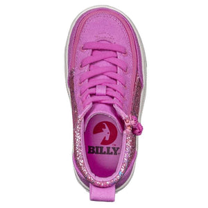 Toddler Pink Printed Canvas Billy Classic Lace Highs