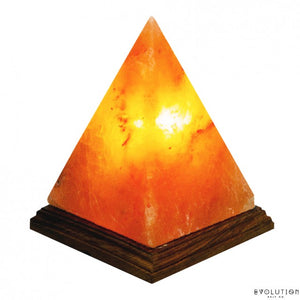 Pyramid Crystal Salt Lamp - 6-7" Tall